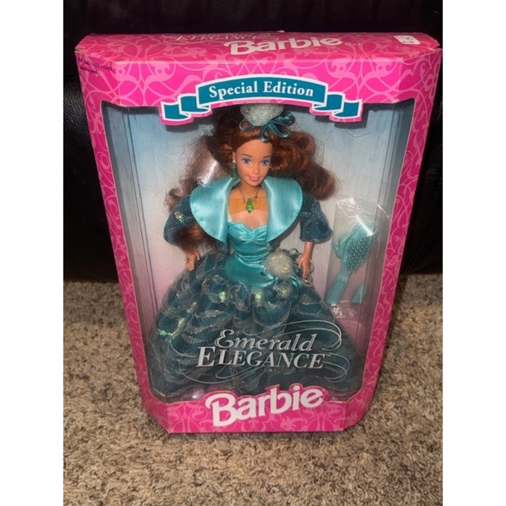 Special Edition Emerald Elegance Barbie Doll New In Box Vintage‎ Collector
